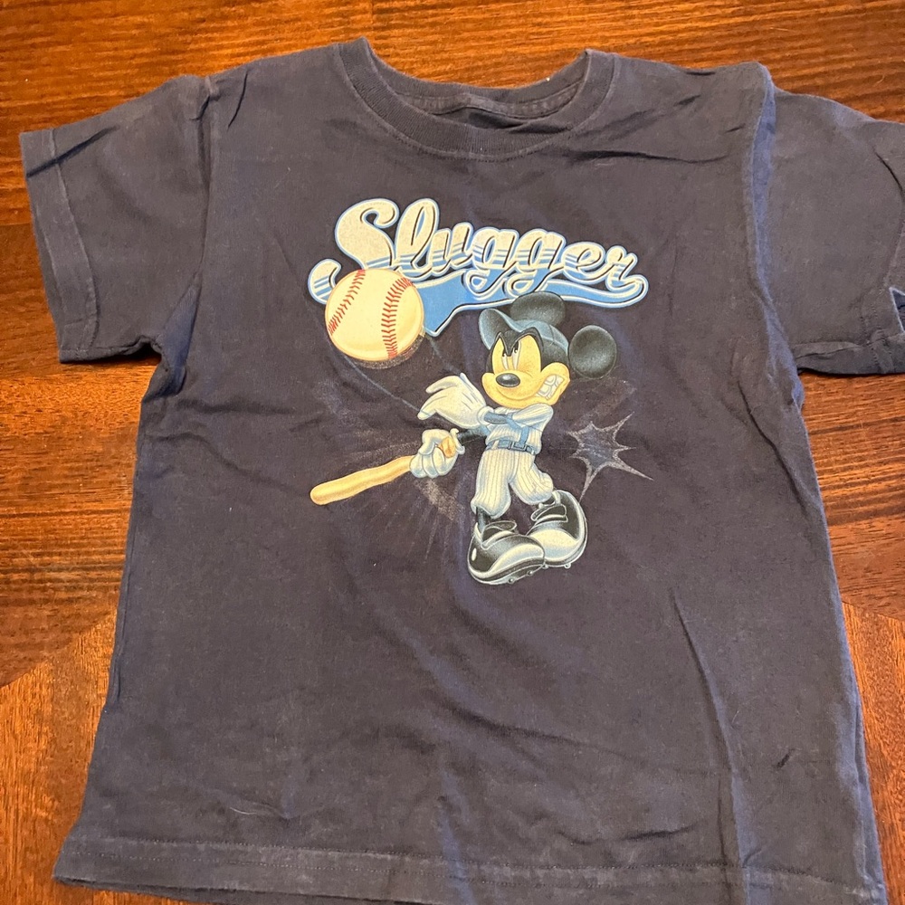 Disney Navy Mickey Mouse Baseball Tee